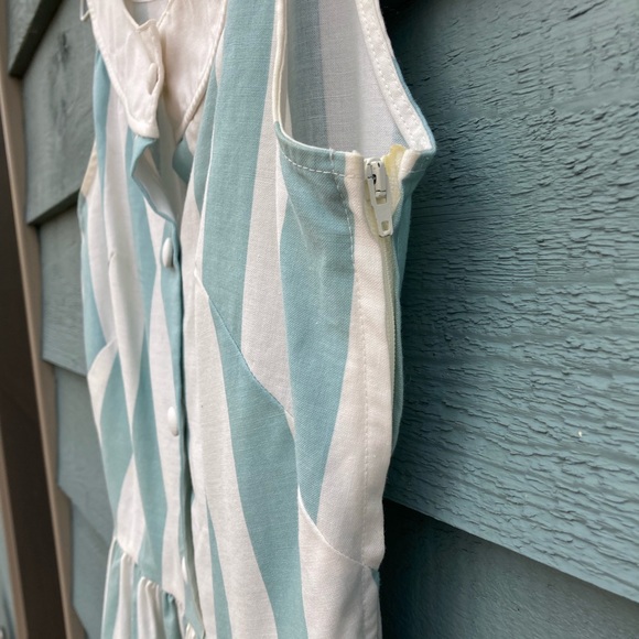 VINTAGE Laura Ashley Mother & Child Striped Tank Dress 4 - Picture 8 of 8